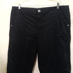 Style & Co. Black Trousers with Embroidered Detail